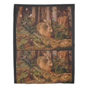 European Painting Rabbit Year 2023 Duvet Cover