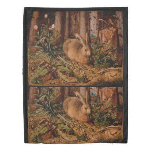 European Painting Rabbit Year 2023 Duvet Cover