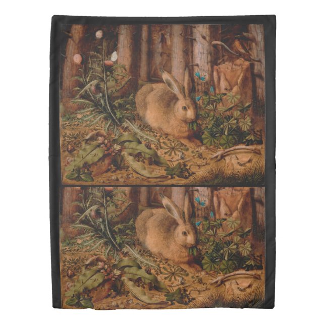 European Painting Rabbit Year 2023 Duvet Cover (Front)