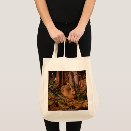 European Painting Rabbit Year 2023 grocery bag