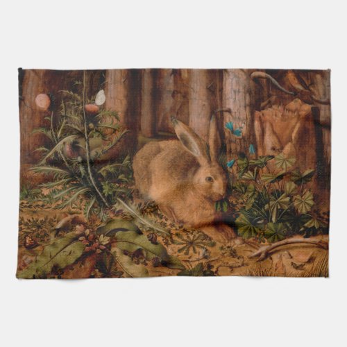 European Painting Rabbit Year 2023 Hand Towel