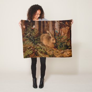 European Painting Rabbit Year 2023 Small Blanket by 2020_Year_of_rat at Zazzle