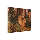 European Painting Rabbit Year 2023 Small Canvas at Zazzle