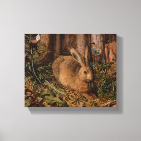 European Painting Rabbit Year 2023 Small Canvas