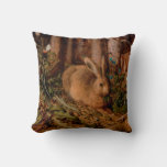 European Painting Rabbit Year 2023 Square Pillow at Zazzle