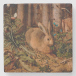 European Painting Rabbit Year 2023 Stone Coaster at Zazzle