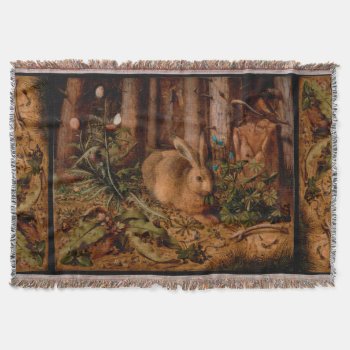 European Painting Rabbit Year 2023 Throw Blanket by 2020_Year_of_rat at Zazzle