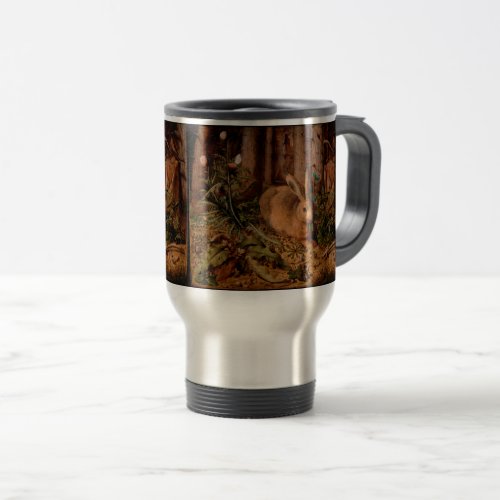 European Painting Rabbit Year 2023 Travel Mug