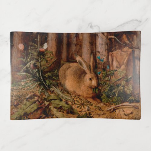 European painting Rabbit Year 2023 Trinket Tray