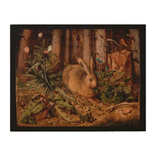 European Painting Rabbit Year 2023 Wood Art 11X14