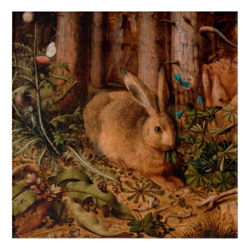 European Painting Rabbit Year Christmas AcryP Acrylic Print