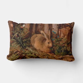 European Painting Rabbit Year Easter Lumbar Pillow by 2020_Year_of_rat at Zazzle