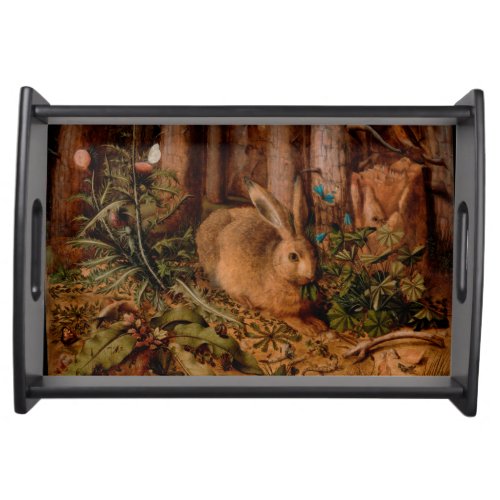 European Painting Rabbit Year Serving Tray