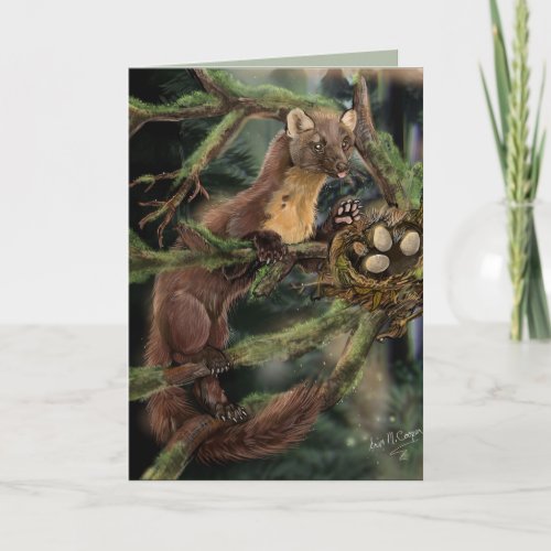 European Pine Marten Card