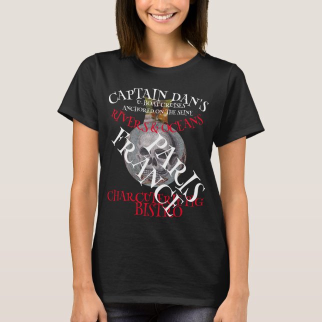 European River Cruises on a U-Boat Paris France T-Shirt (Front)