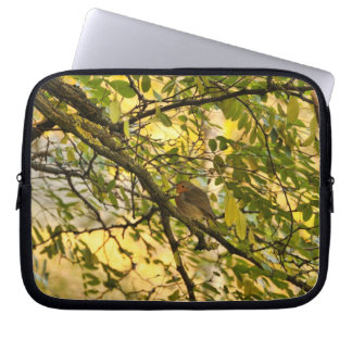 european robin laptop sleeve