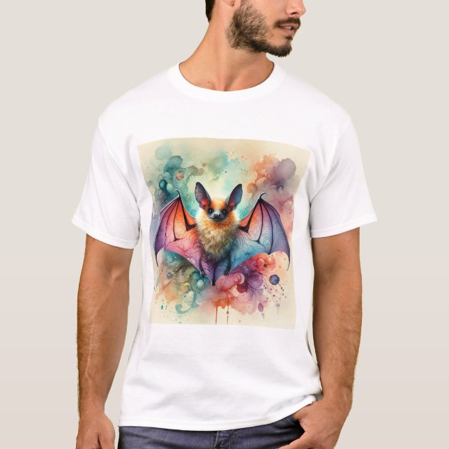 European serotine bat 131024AREF133 - Watercolor T-Shirt (Front)