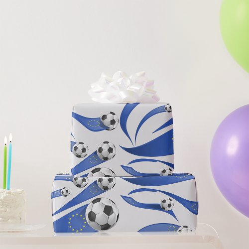 European Soccer Wrapping Paper