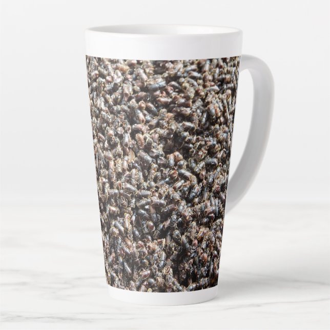 European spruce bark beetle latte mug (Right Angle)