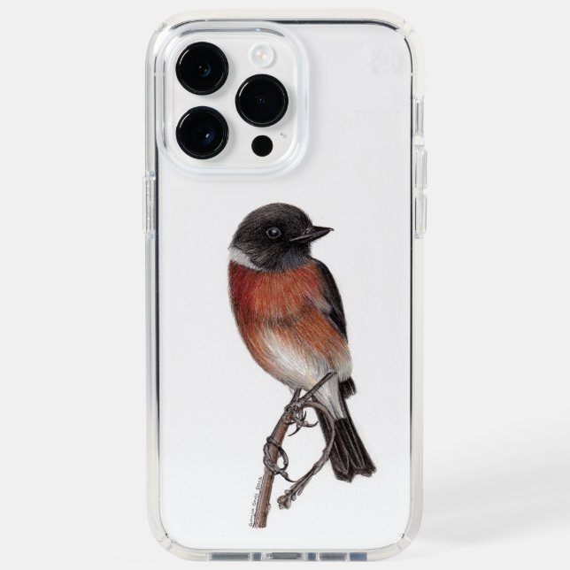  European Stonechat Bird (Saxicola Rubicola)  Speck iPhone Case (Front)