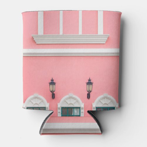 European Style Pink Building Exterior Can Cooler