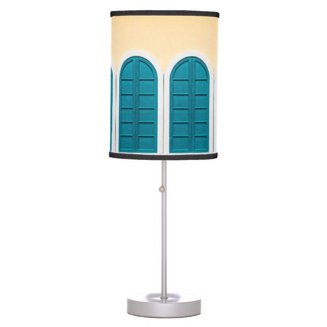 European Style Yellow Building Exterior Table Lamp (Front)