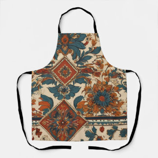 European Traditional Seamless Pattern Apron