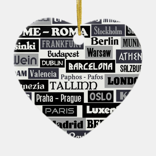 European Traveler custom ornament (Front)
