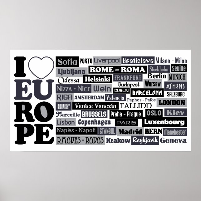 European Traveler poster (Front)
