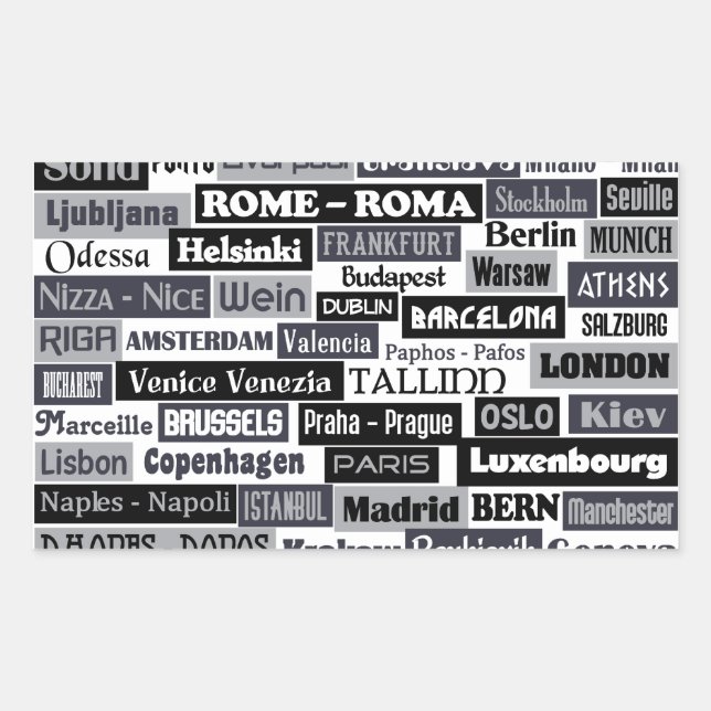 European Traveler stickers (Front)