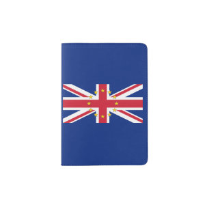 European UK United Kingdom Britain Union Jack Flag Passport Holder