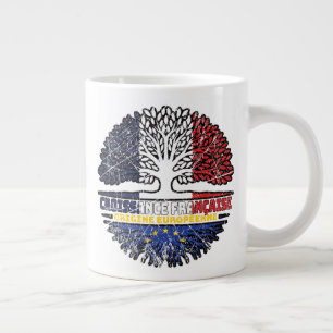 European Union EU Europe French France Tree Roots Giant Coffee Mug