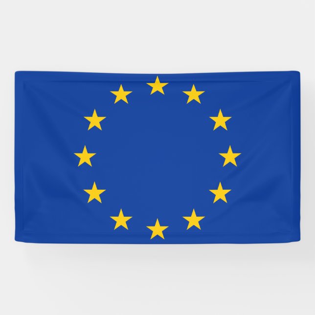 European Union EU Flag Banner (Horizontal)