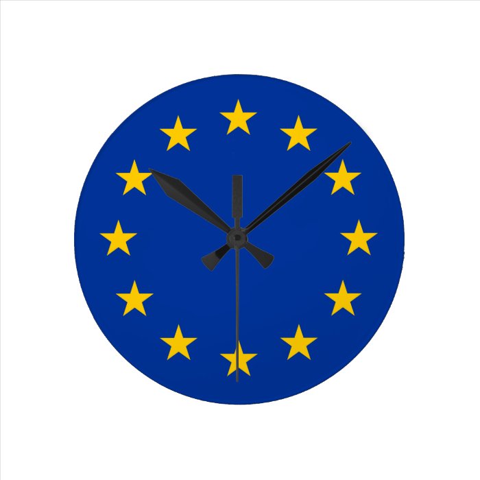 European Union   EU Flag Clocks