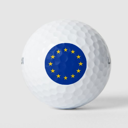 European Union EU Flag Golf Balls