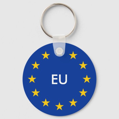 European Union EU flag keychains with custom text