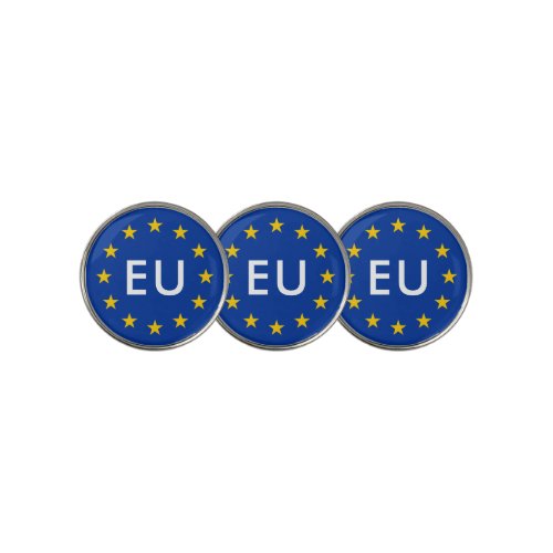 European Union EU flag personalized Golf Ball Marker