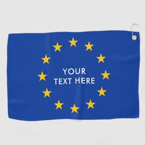 European Union EU flag personalized Golf Towel