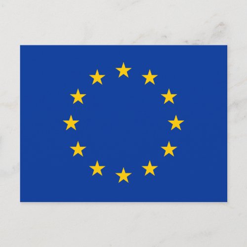 European Union EU Flag Postcard