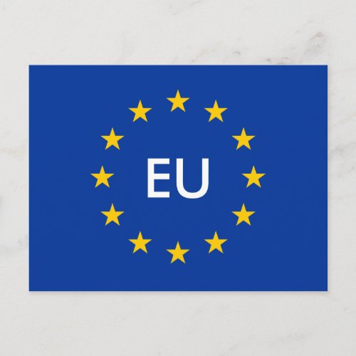 European Union EU flag postcards