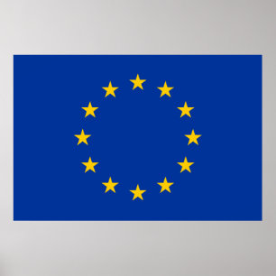 European Union EU Flag Poster