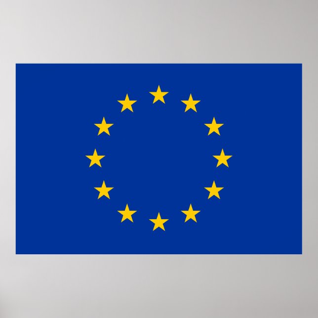 European Union EU Flag Poster (Front)
