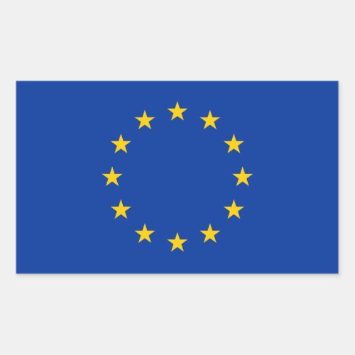 European Union _ EU Flag Rectangular Sticker