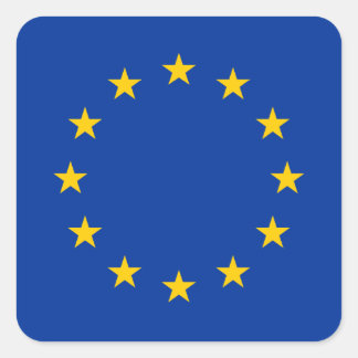 European Union - EU Flag Square Sticker