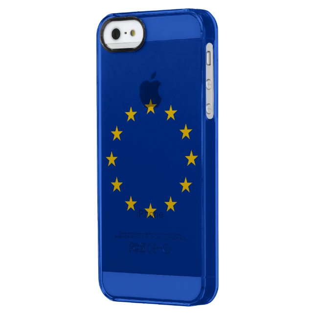European Union EU Flag Uncommon iPhone Case (Back Left)