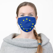 European Union europe country flag symbol nation Adult Cloth Face Mask (Worn)