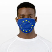 European Union europe country flag symbol nation Adult Cloth Face Mask (Worn)