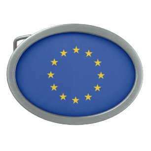 European Union Flag Belt Buckle