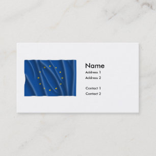 EUROPEAN UNION FLAG BUSINESS CARD