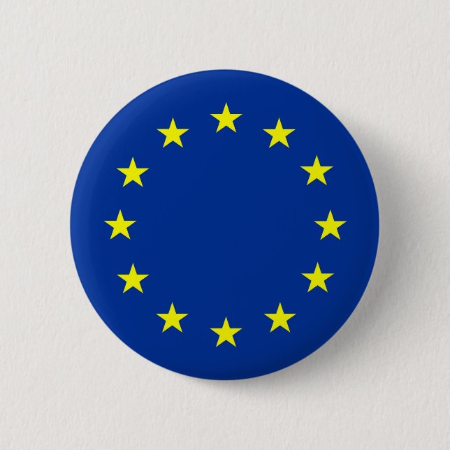 european union flag button (Front)